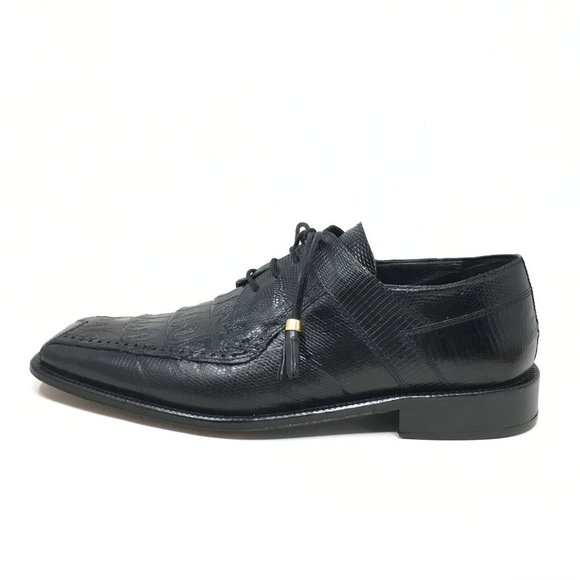 David Eden Oxfords Shoes Size 9 Black Croc Liz main image 5